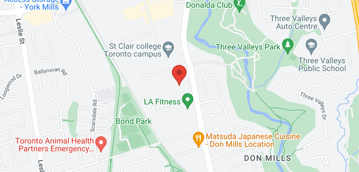 map of #B107 -1396 DON MILLS RD